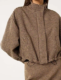 Kaia Check Crop Jacket