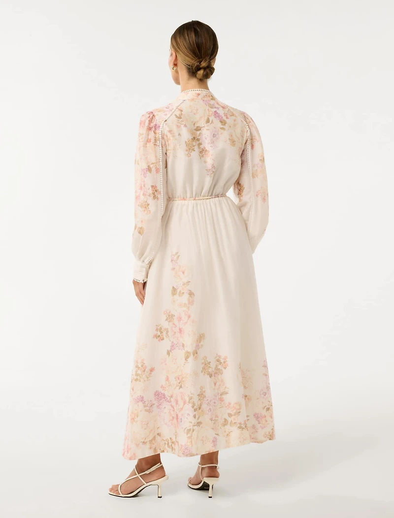 Primrose Petite Trim-Detail Midi Dress