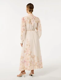 Primrose Petite Trim-Detail Midi Dress