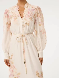 Primrose Petite Trim-Detail Midi Dress