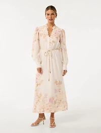 Primrose Petite Trim-Detail Midi Dress
