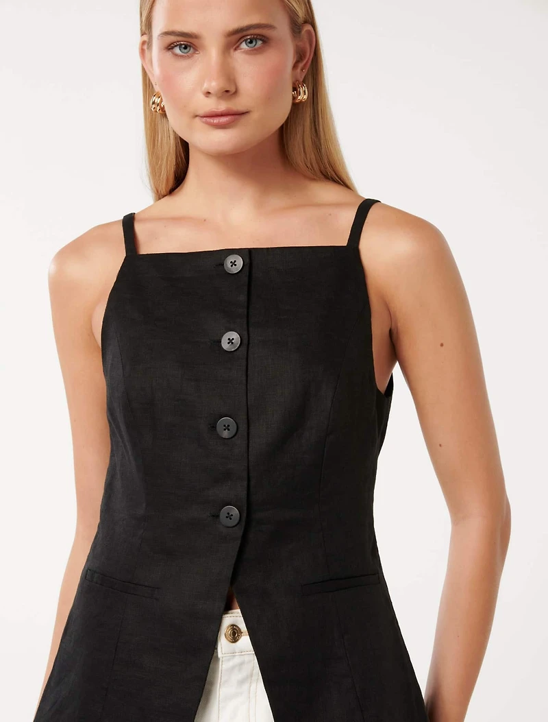 Ronnie High Neck Waistcoat