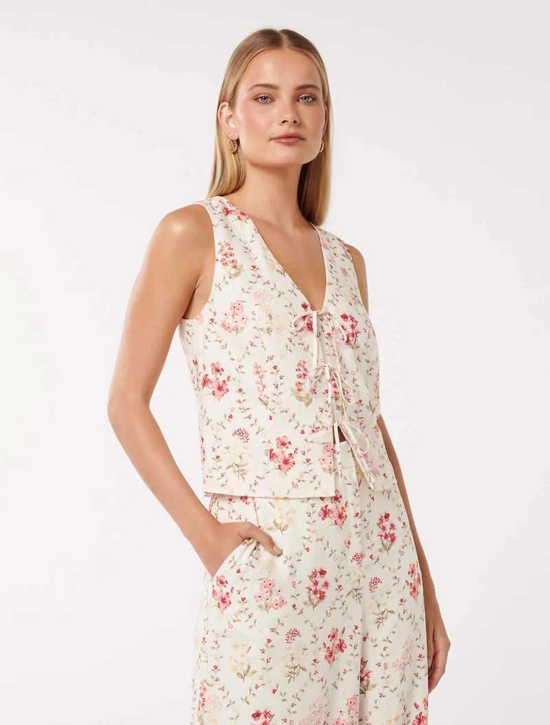 Erin Tie-Front Waistcoat