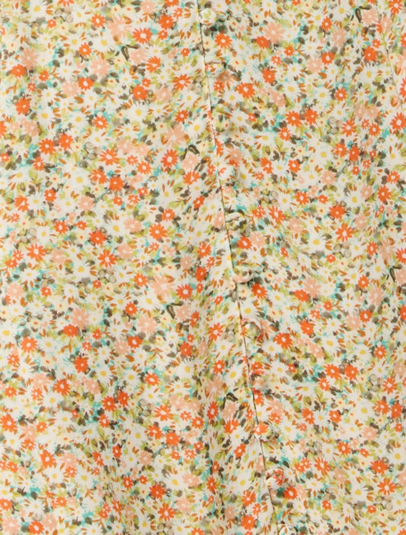 Safira Printed Midi Sun Dress