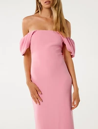 Jacinta Off-Shoulder Bodycon Midi Dress