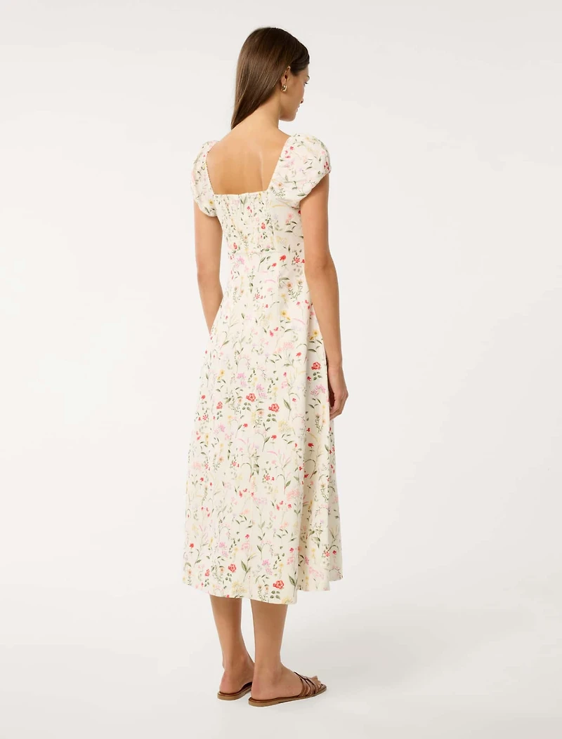 Sallie Tie Front Midi