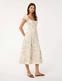 Sallie Tie Front Midi