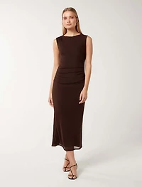 Ally Sleeveless Mesh Midi