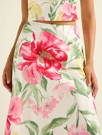 Talia Printed Midi Skirt
