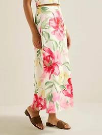 Talia Printed Midi Skirt