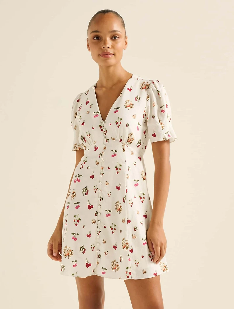 Berna Printed Mini Dress