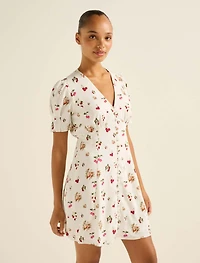 Berna Printed Mini Dress
