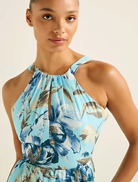 Dakota Printed Halter Midi Dress