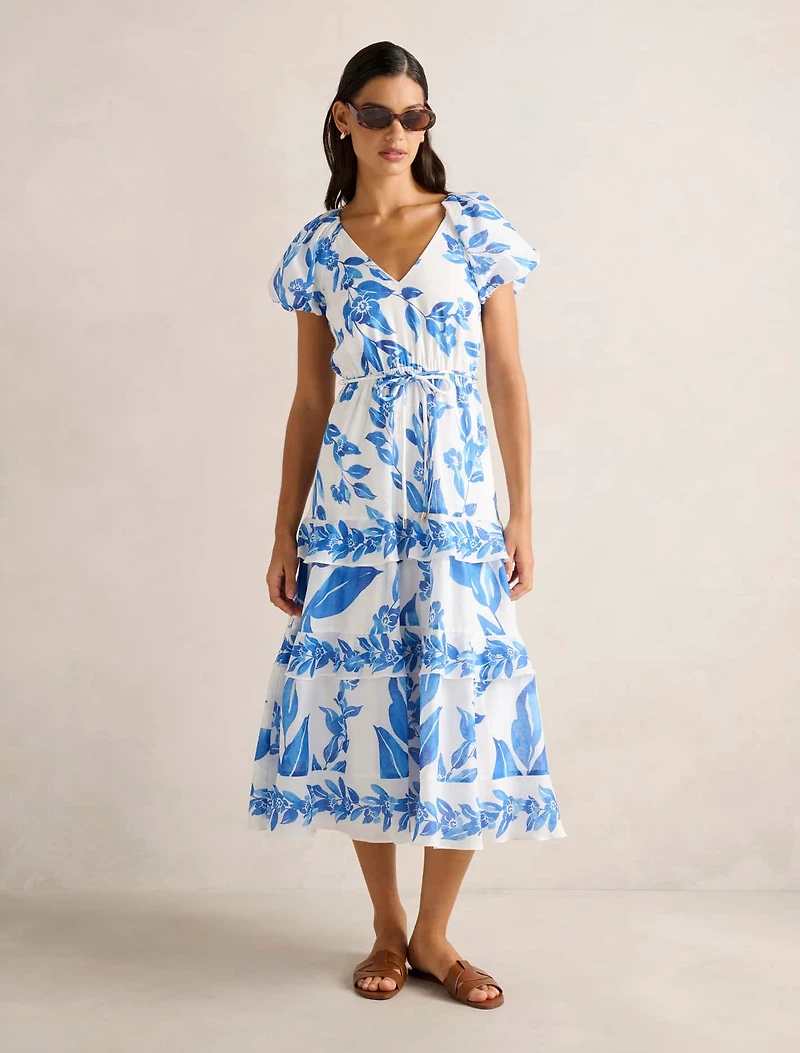 Iris Tiered Midi Dress