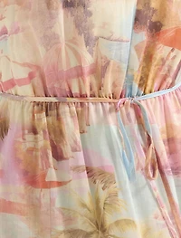 Jacqueline Puff Sleeve Tiered Midi