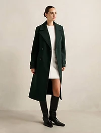 Cara Double Breasted Wrap Coat
