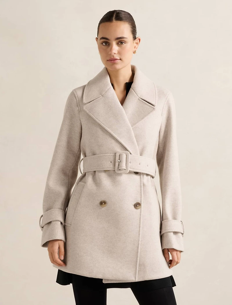 Belle Short Wrap Coat