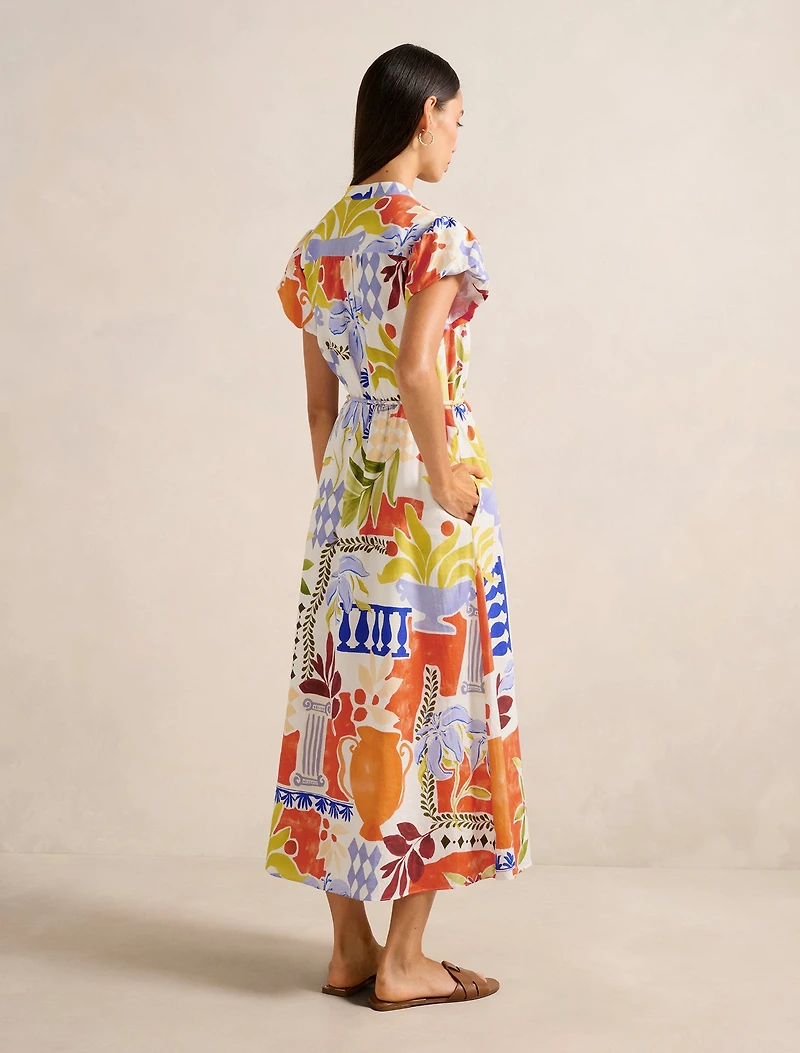 Posie Puff Sleeve Midi Dress