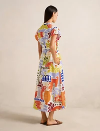 Posie Puff Sleeve Midi Dress