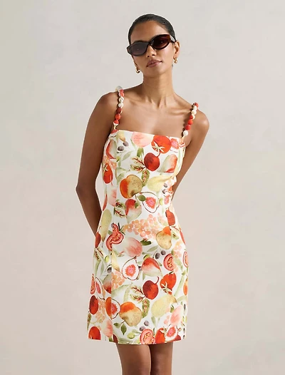 Sasha Petite Strappy Printed Mini