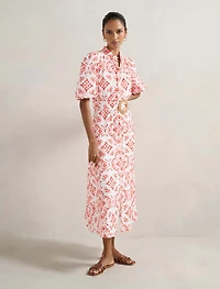Rhiannon Petite Embroidered Midi Dress