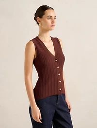 Ivy Pointelle Waistcoat