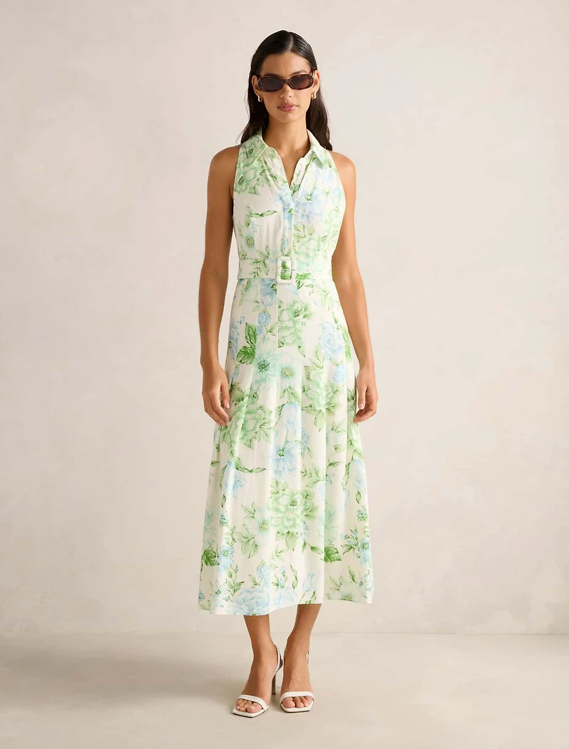 Lindsey Linen Tennis Dress