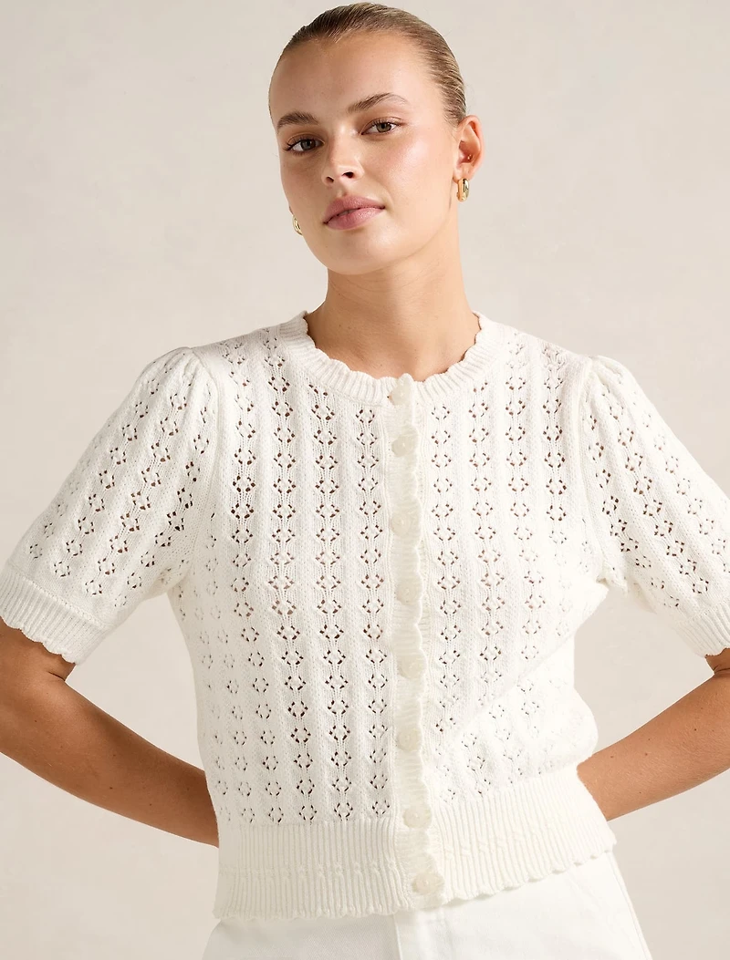 Bianca Stitch Detail Knit Top