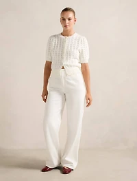 Bianca Stitch Detail Knit Top