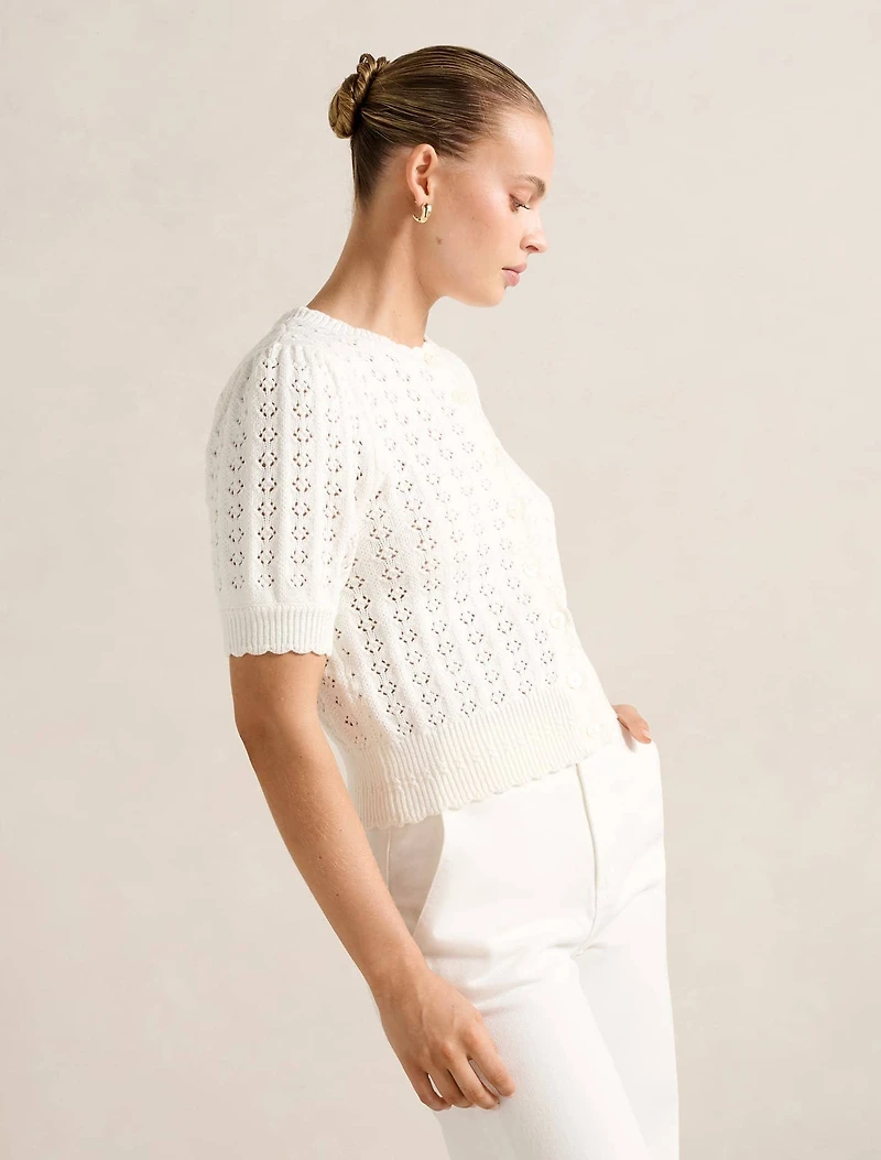 Bianca Stitch Detail Knit Top