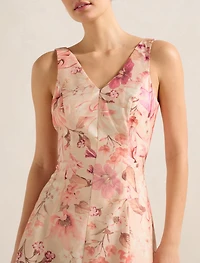 Aubrey Sleeveless Printed Midi Dress