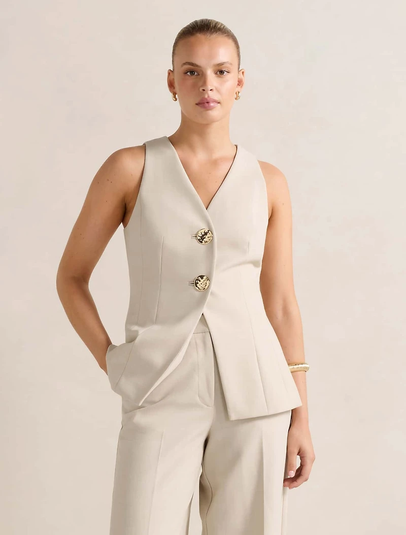 Lulu Long Waistcoat