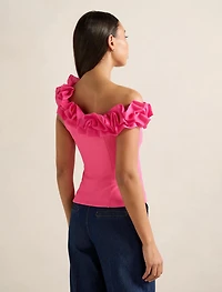 Sadie One-Shoulder Ruffle Top