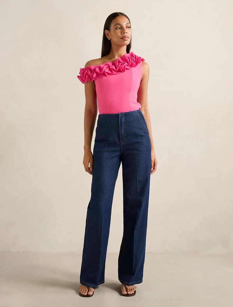 Sadie One-Shoulder Ruffle Top