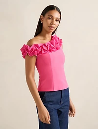 Sadie One-Shoulder Ruffle Top