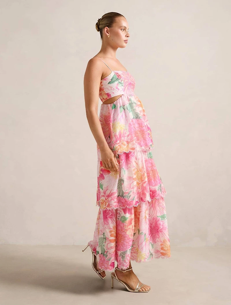 Shauna Tiered Midi Dress