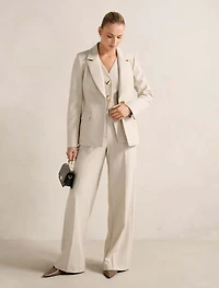 Lulu Gold-Button Blazer