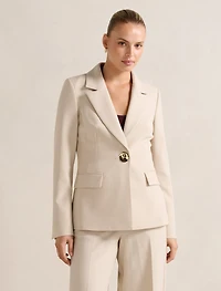 Lulu Gold-Button Blazer