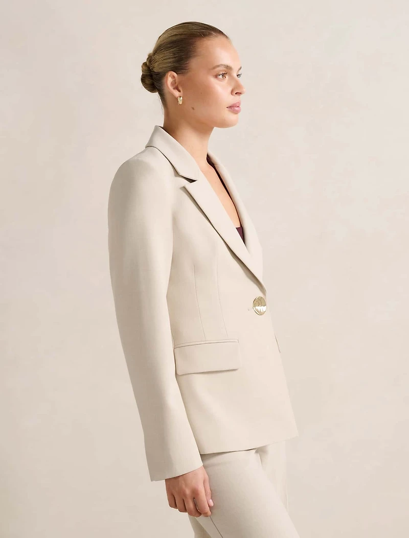 Lulu Gold-Button Blazer