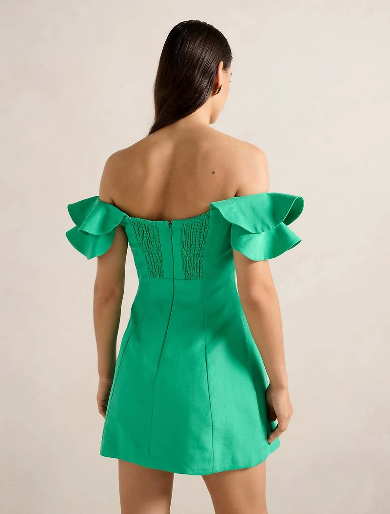 Kenzie Off Shoulder Ruffle Mini