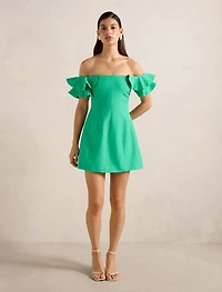 Kenzie Off Shoulder Ruffle Mini