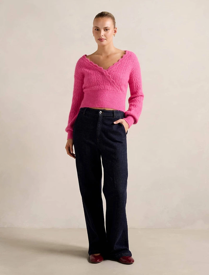 Kylie Stitch Wrap Sweater