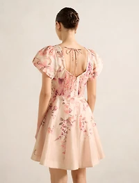 Camden Puff-Sleeve Mini Dress