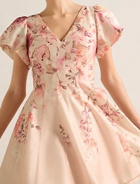 Camden Puff-Sleeve Mini Dress