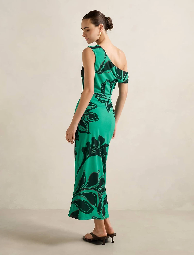 Gisella Tipped Mesh Midi Dress