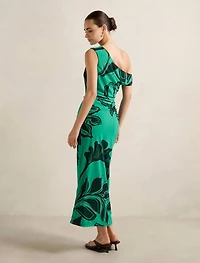 Gisella Tipped Mesh Midi Dress