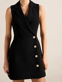 Eddie Sleeveless Blazer Mini