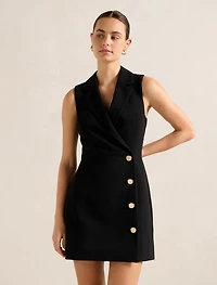 Eddie Sleeveless Blazer Mini