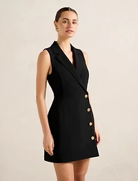 Eddie Sleeveless Blazer Mini