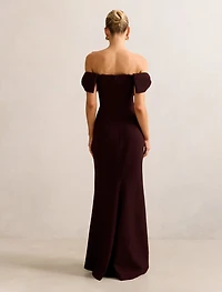 Kalee Bow Wrap Skirt Dress